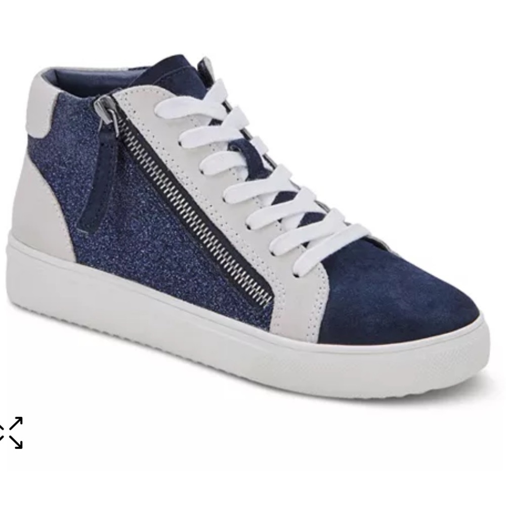 Blondo blue sparkle & suede sneakers -size 7